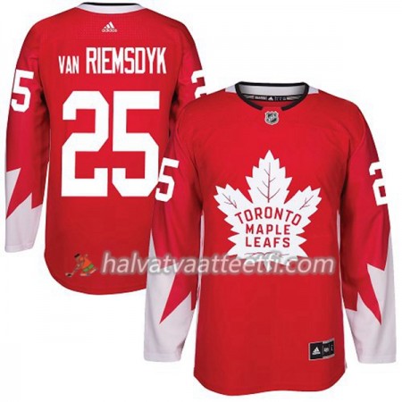 Miesten NHL Toronto Maple Leafs Pelipaita James Van Riemsdyk 25 Adidas 2017-2018 Rot Alternate Authentic